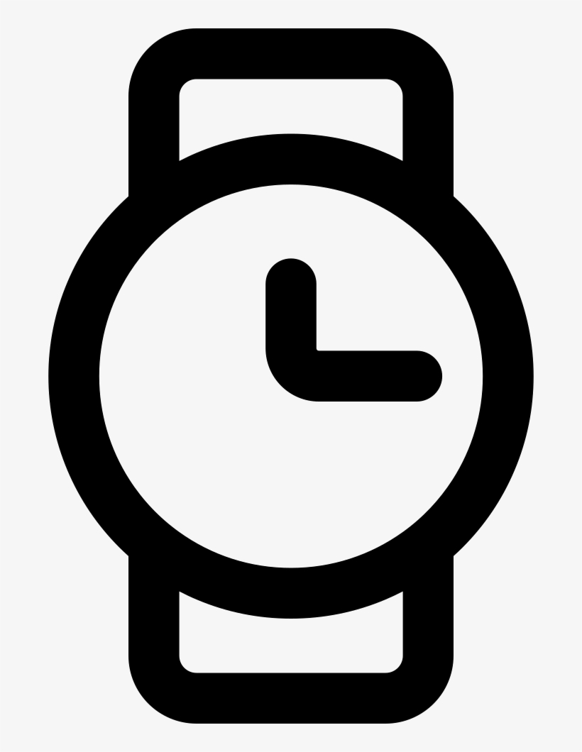 Wristwatch Outline - - Wearable Device Icon Png, transparent png download