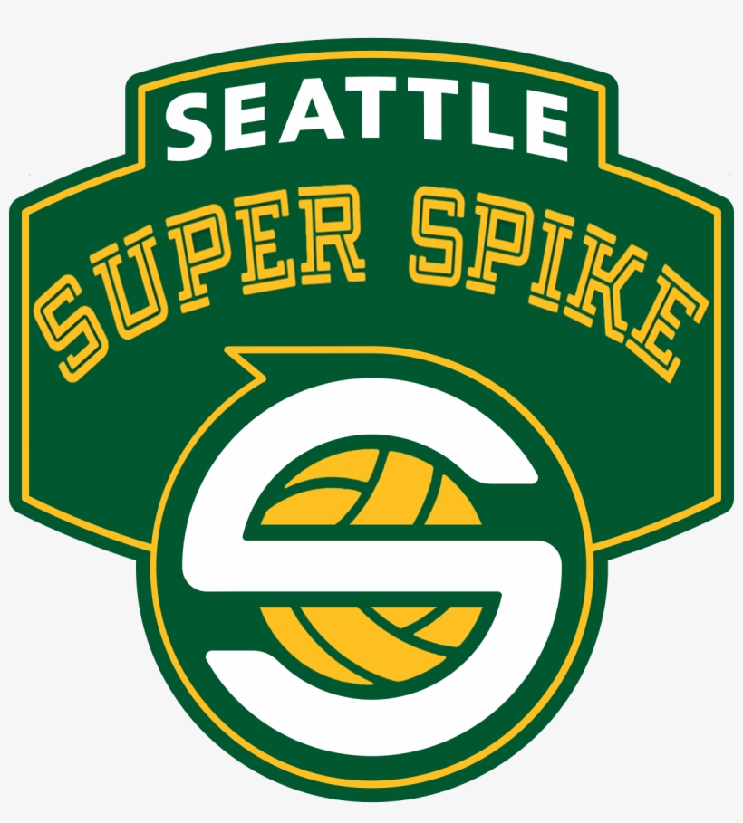 *new Format* Seattle Super Spike - Seattle Supersonics Logos, transparent png download