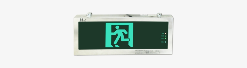 Tri-proof Exit Sign Board For Fire Emergency Warning - Exit Sign, transparent png download