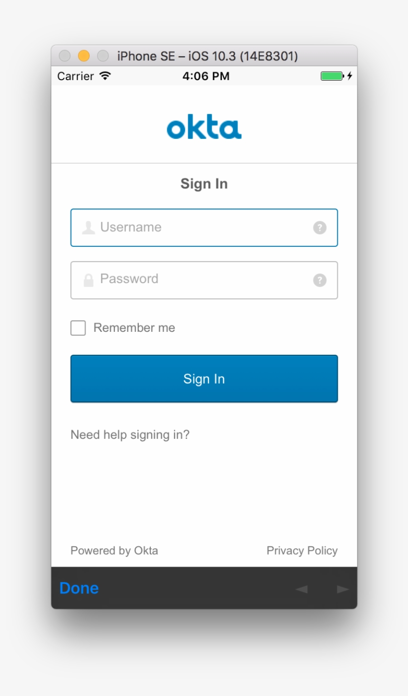 Emulator Login - Okta, transparent png download