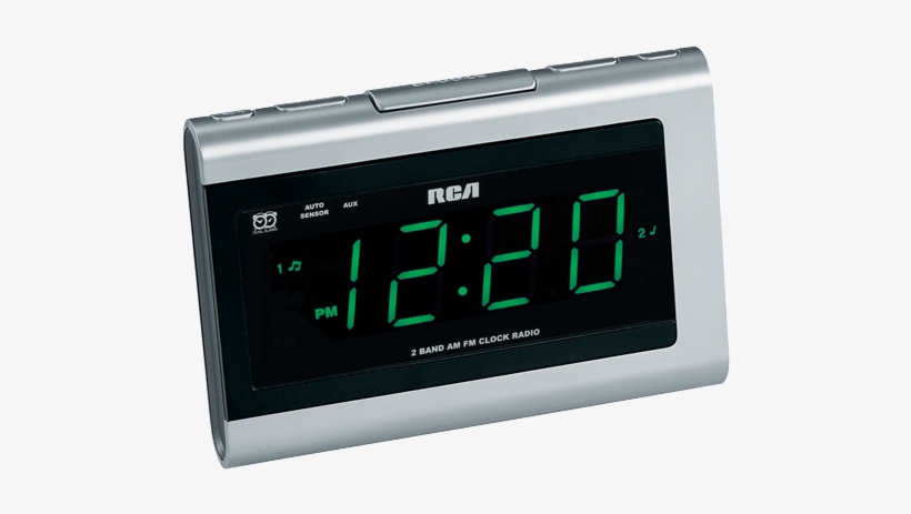 Dual Wake Clock Radio With Smartsnooze And - Rca Rp5420 Dual-wake Am/fm Clock Radio, transparent png download