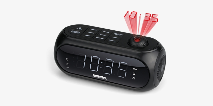 Dcp-490 Radio Reloj Despertador Con Proyección - Radio Despertador Daewoo Drp-490, transparent png download