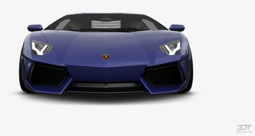 Lamborghini Aventador 2 Door Coupe - 3d Tuning Blue Lamborghini Aventador, transparent png download