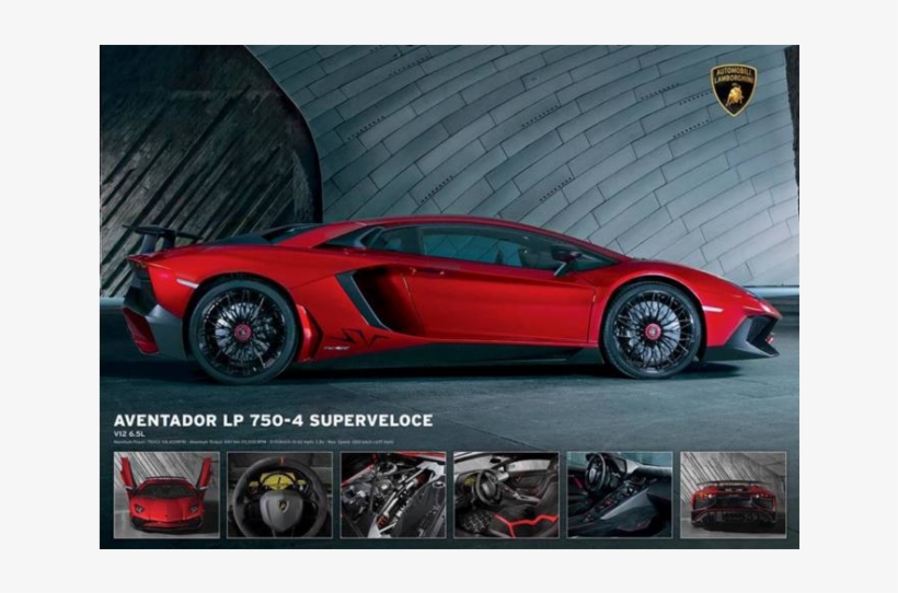 Aventador Lp 750-4 Superveloce - Lamborghini Aventador Poster, transparent png download