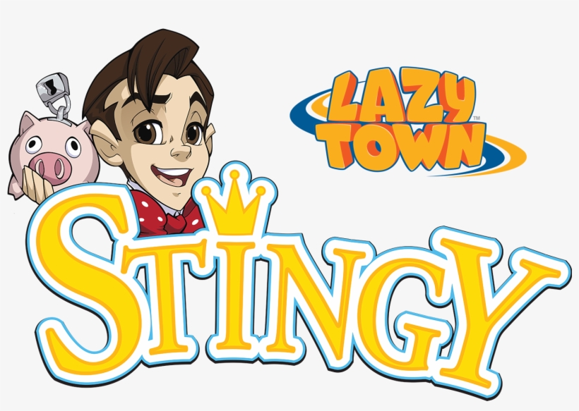 Lazytown Stingy Illustrated Logo - Lazy Town Cartoon, transparent png download