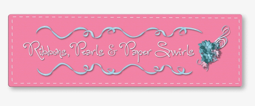 Ribbons, Pearls & Paper Swirls - Paper, transparent png download