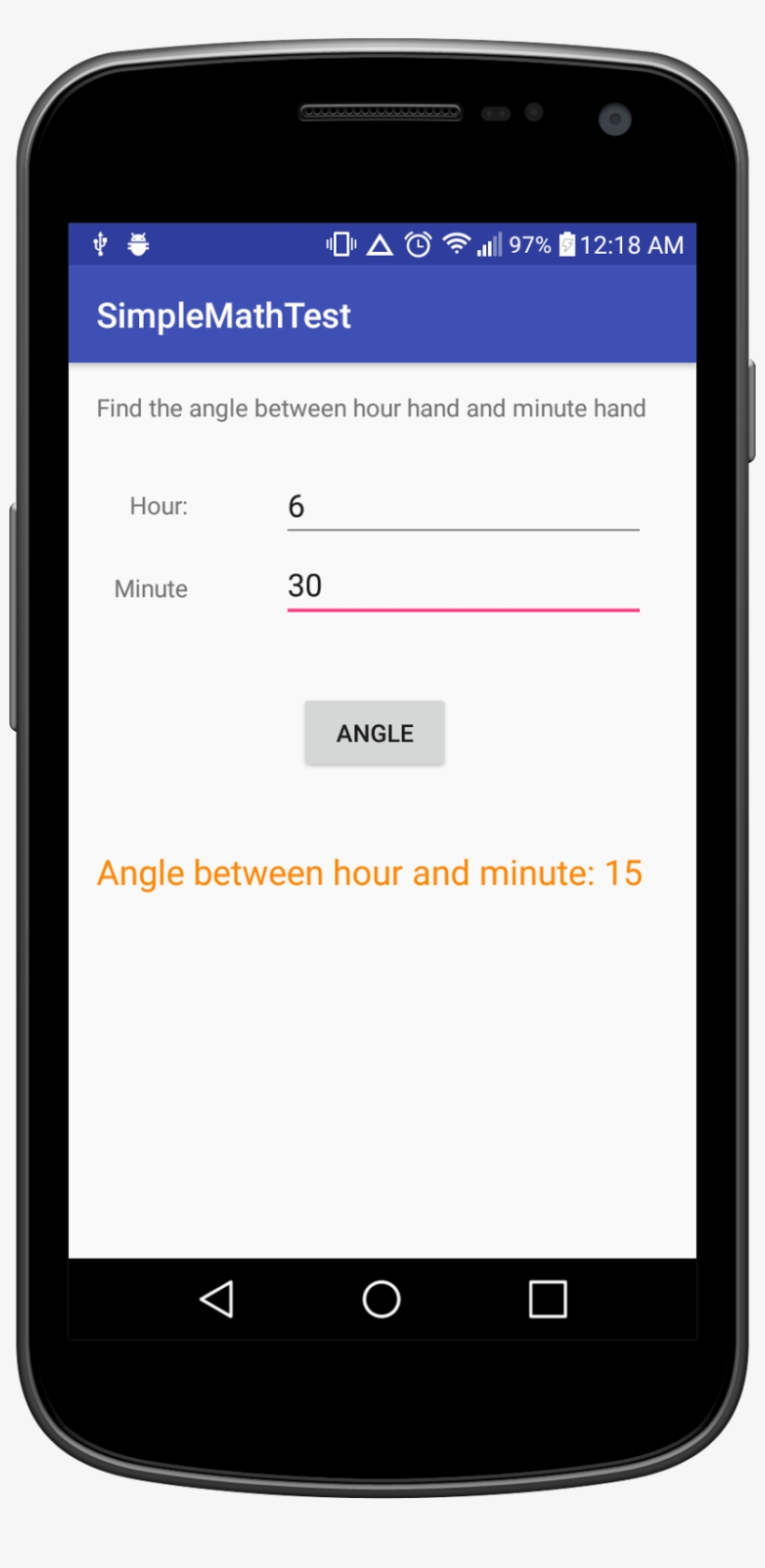 Here Is The Acutal Output Of Snapshot - Empty Android App, transparent png download