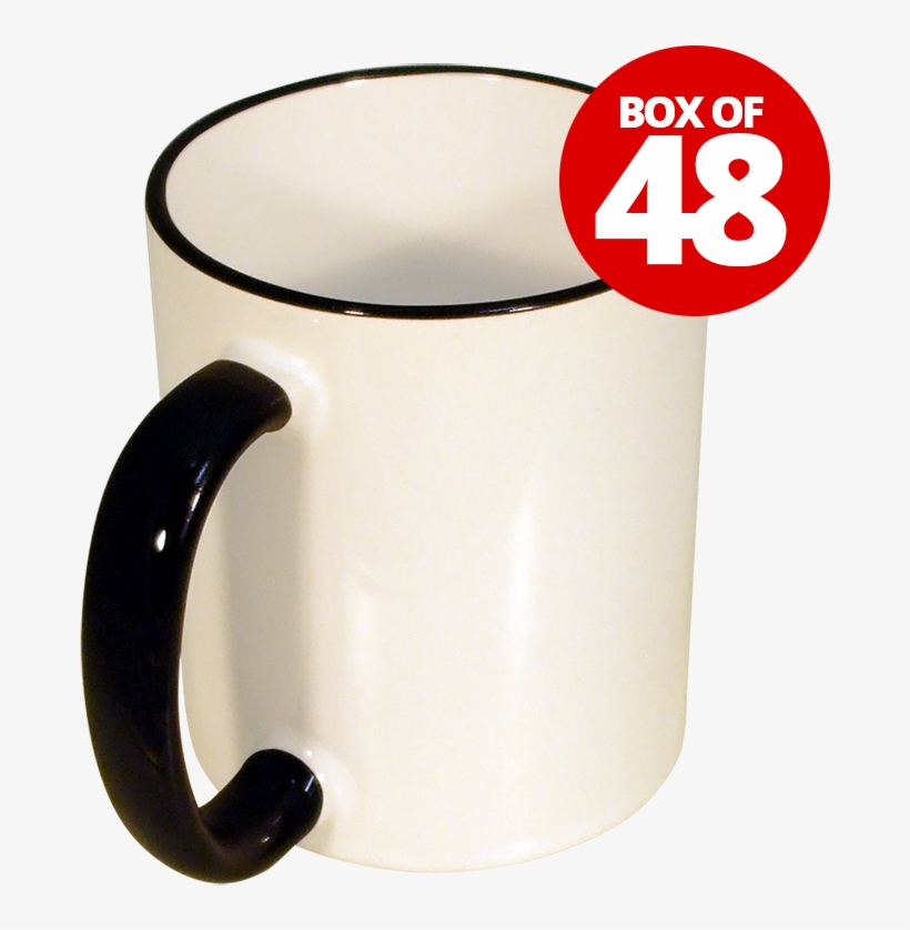 Black Handle And Cup Rim - Mug, transparent png download