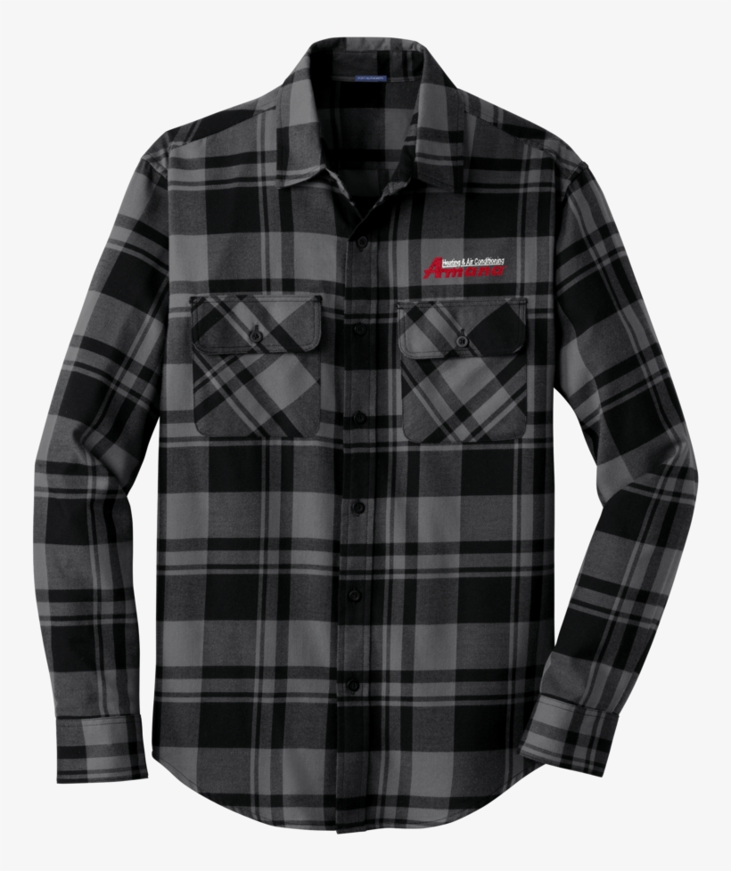 A1820m Men's Plaid Flannel Shirt - Black Plaid Flannel Mens, transparent png download
