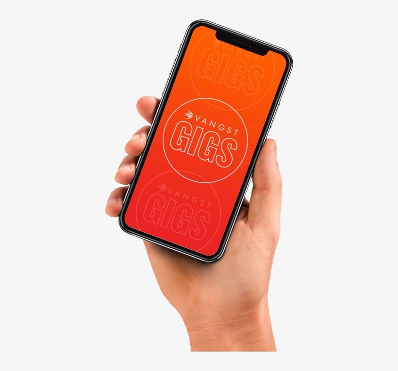 Gigs Splash Page On Iphone - Mobile Phone, transparent png download
