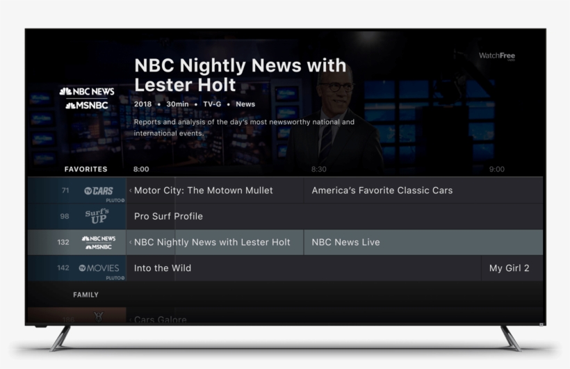 Vizio Tv Featuring Watchnow - Vizio Watch Free, transparent png download