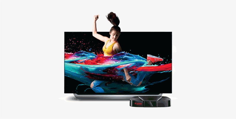 Buy Airtel Hd Connection - High-definition Television, transparent png download