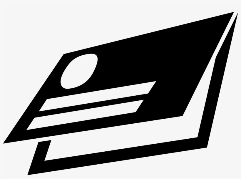 Business Card Of Folded Diptych Design Comments - Business Card Design Icon, transparent png download