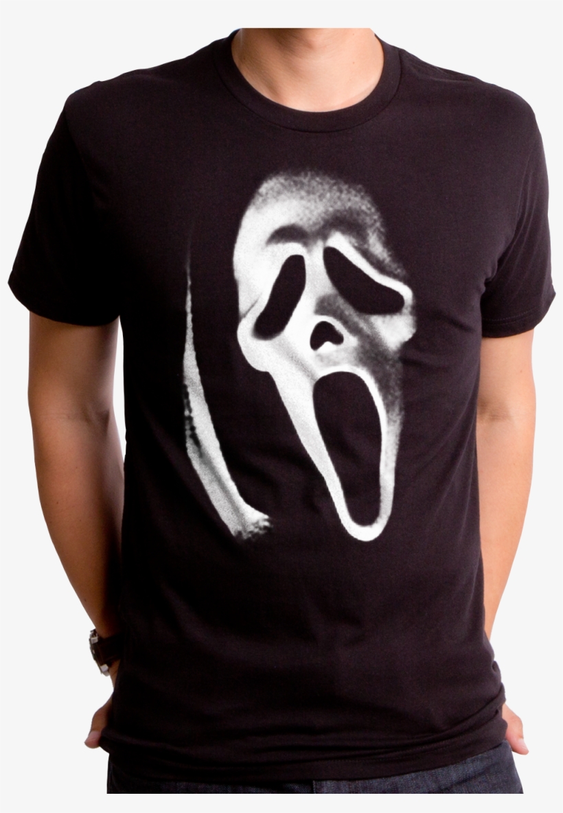 Ghostface Scream T-shirt - Exorcist Shirt, transparent png download