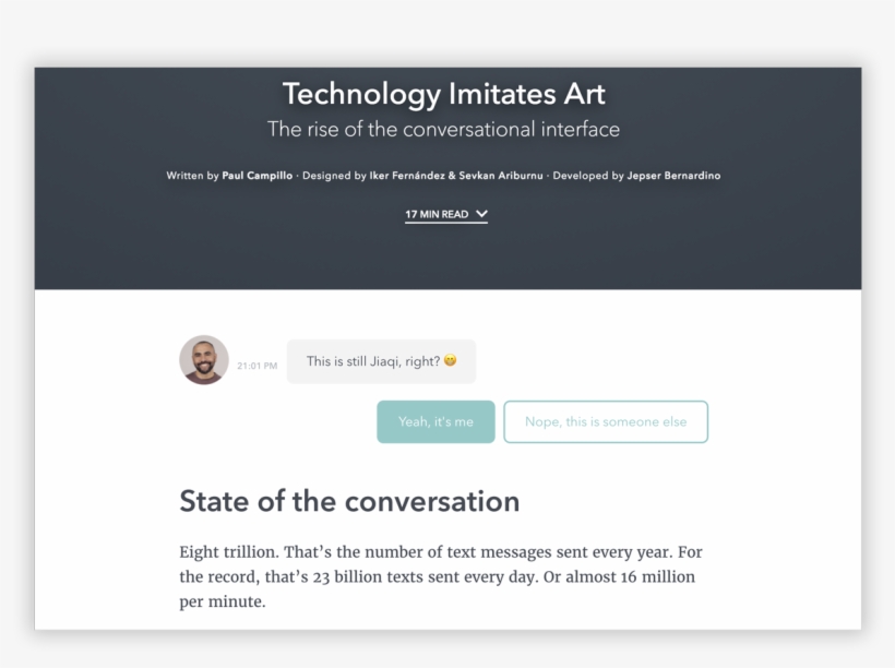Conversational Article Of Typeform - Chatbot Site, transparent png download