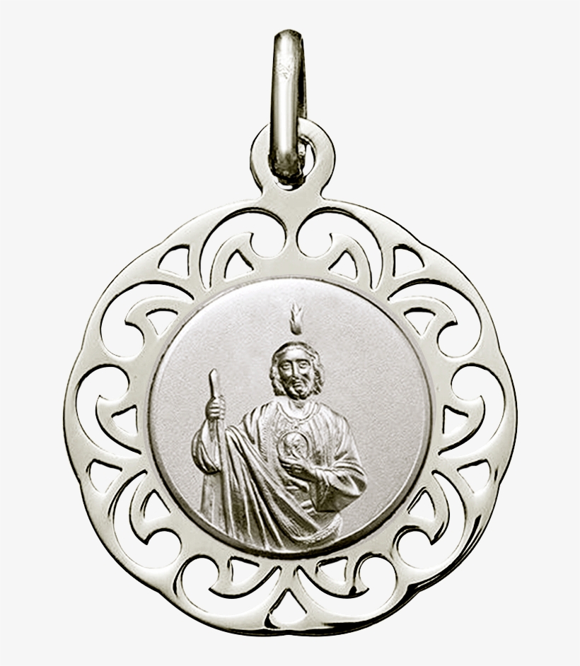 Iniciomedallas De Platamedalla San Judas Tadeo - San Judas Tadeo Medalla Png, transparent png download