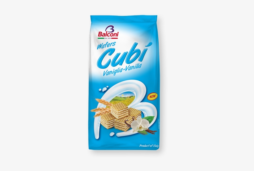 Barley Malt Extract, Emulsifier - Balconi Wafers Cubi - Hazelnut, transparent png download