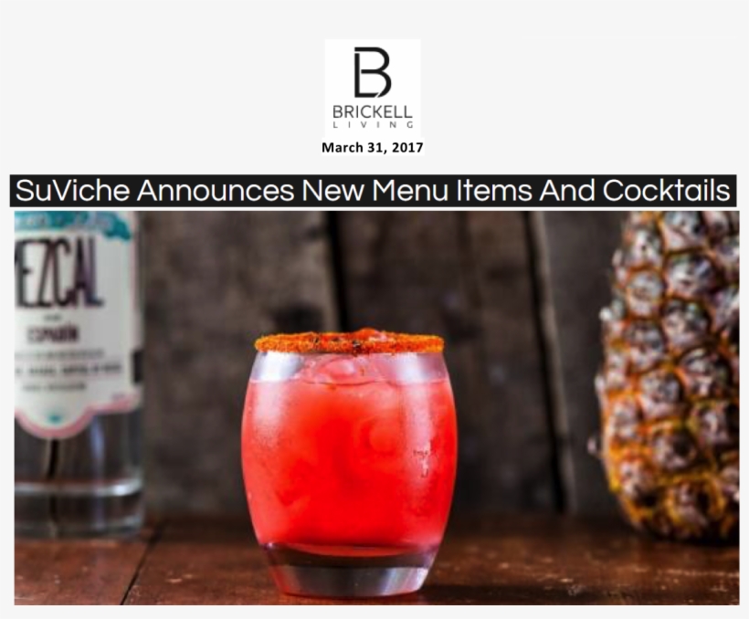 If You're A Fan Of Sushi And Peruvian Food In Brickell, - Negroni, transparent png download