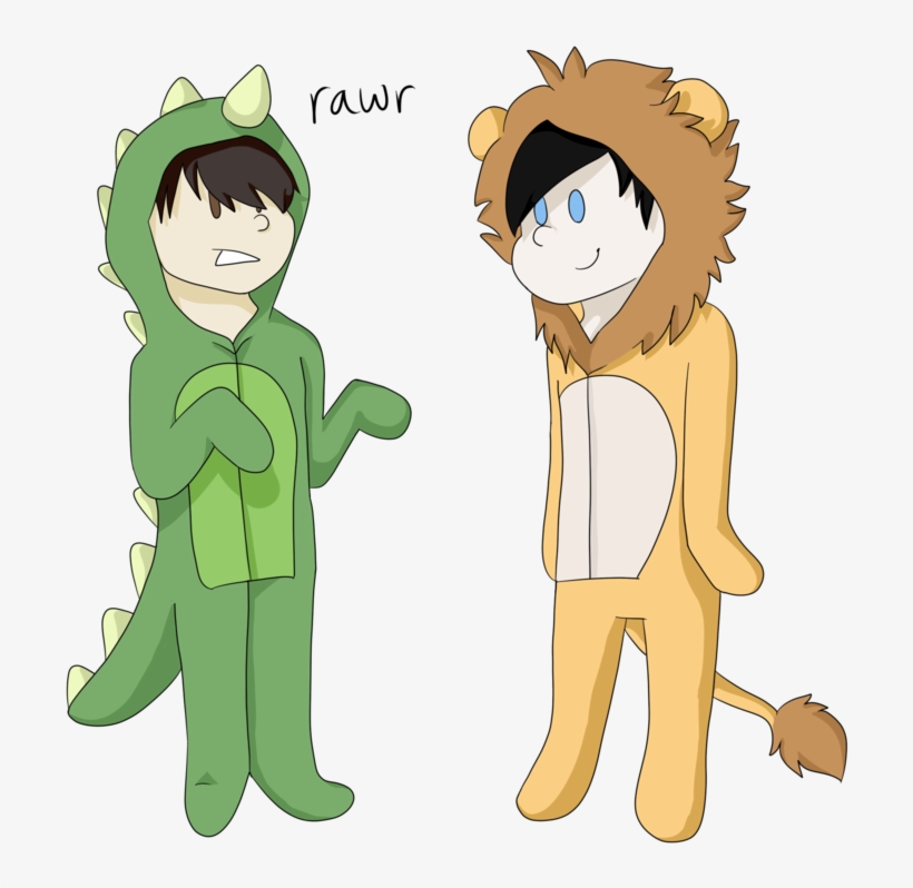 Danosaur And Phillion By Madlmca1900-d9txquf Dan And - Danosaur Fanart, transparent png download