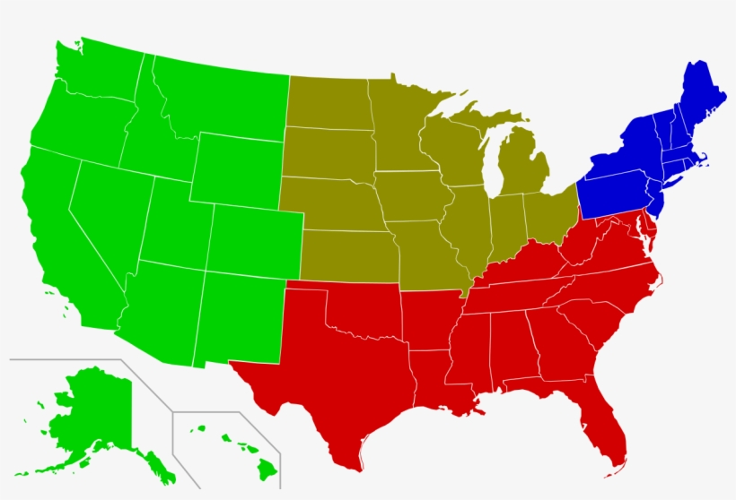 Us 4 Regions - Corporal Punishment States, transparent png download