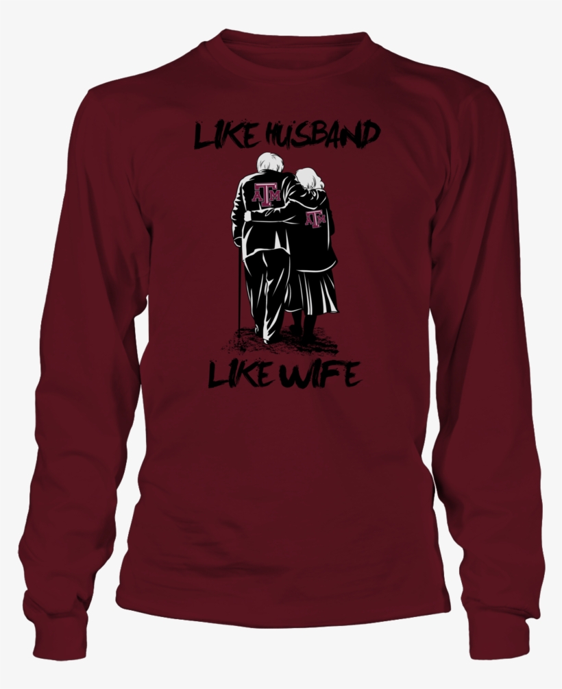 Like Husband Like Wife Old Texas A&m Aggies Shirt - Jerome Bettis - Infinite Heart Unisex Long Sleeve, transparent png download