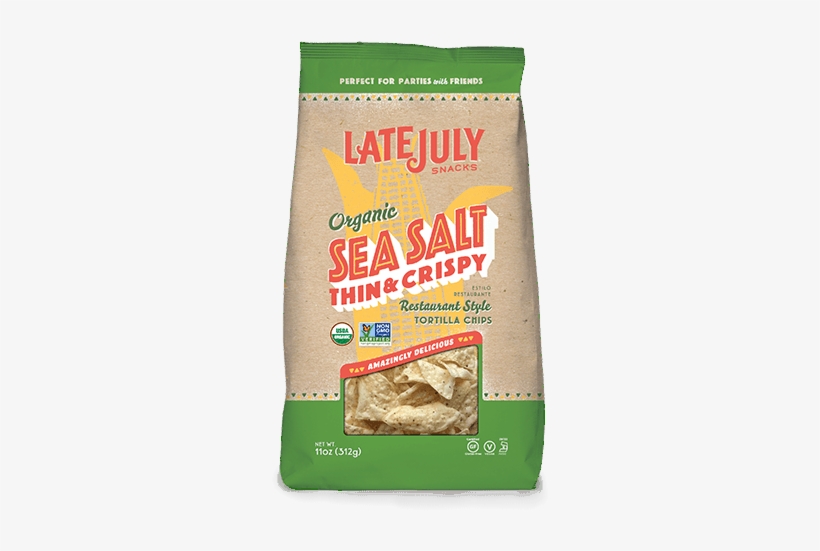 Previous - Late July Sea Salt Tortilla Chips, transparent png download