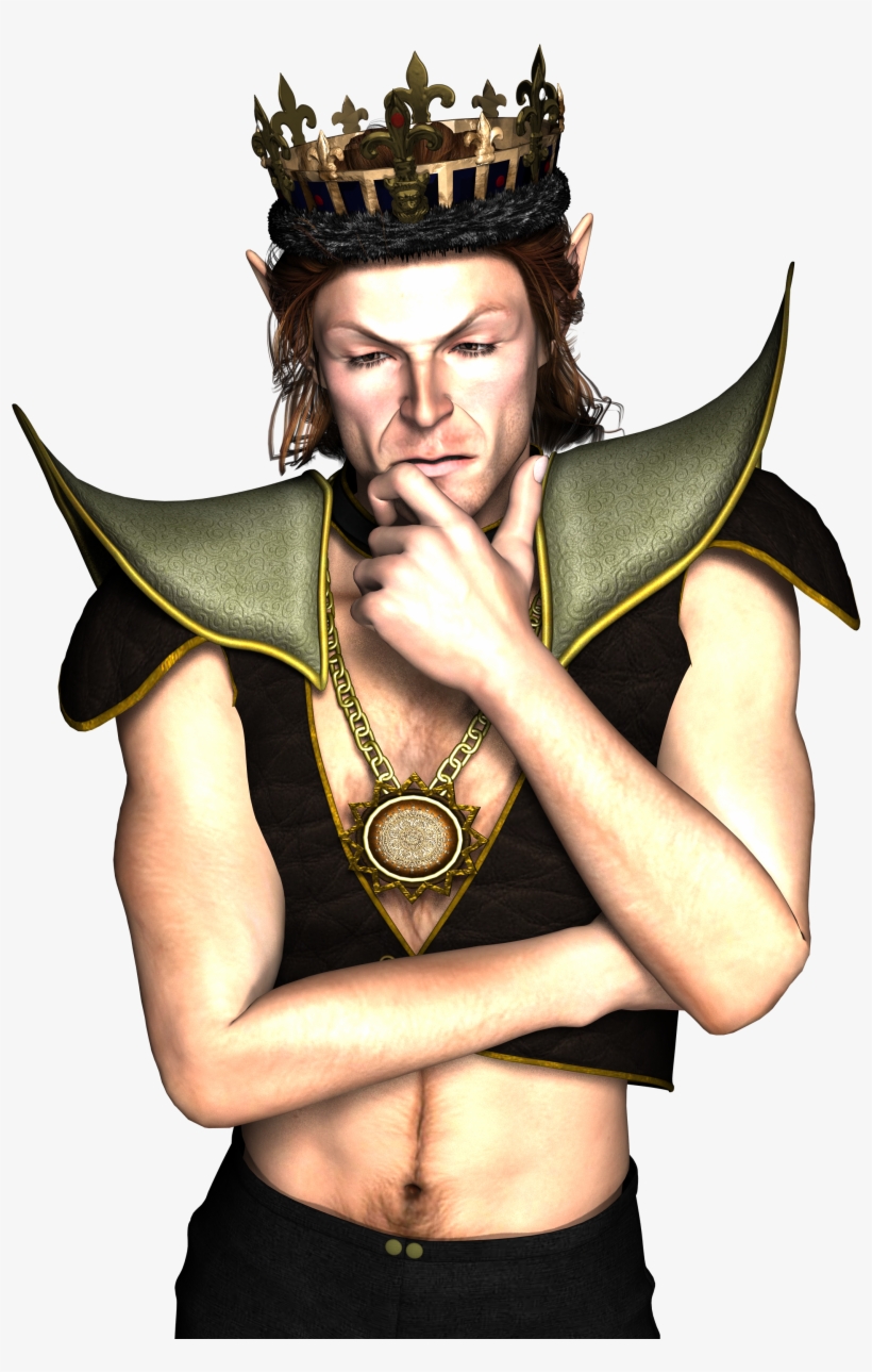 Man King Fantasy Male Crown 1503546 - Man With King Crown, transparent png download