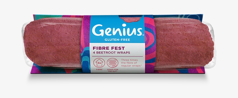 Fibre Fest Beetroot Wraps 4 Beetroot Wraps - Genius Beetroot Wraps, transparent png download