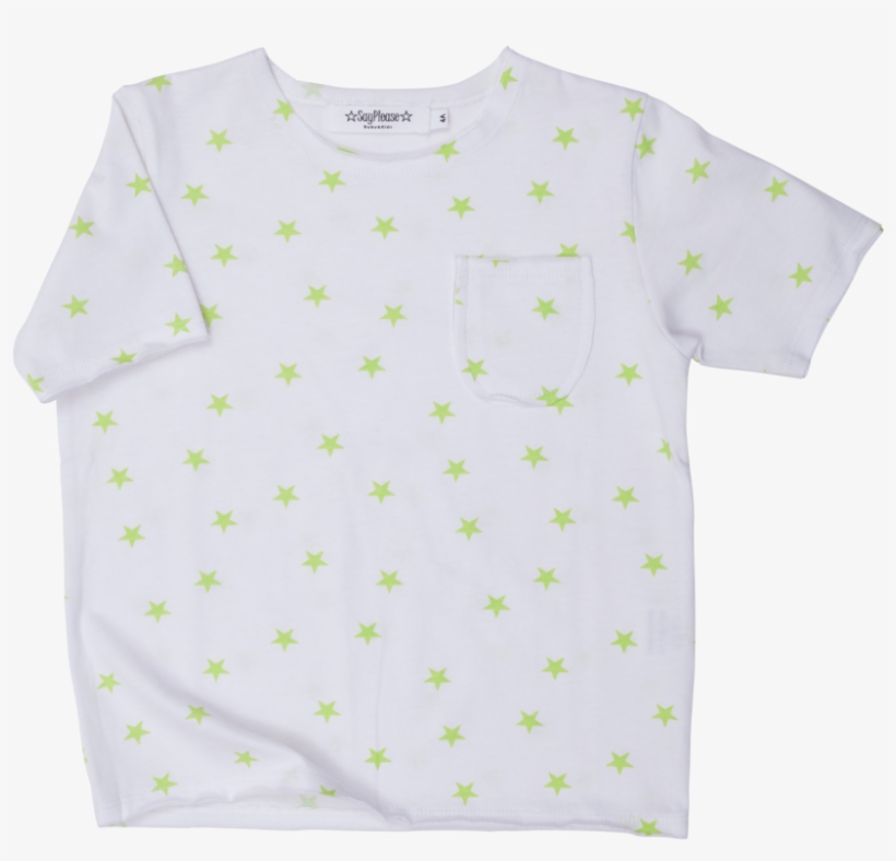 Camisetas Blanca Estrellas Flúor - T-shirt, transparent png download