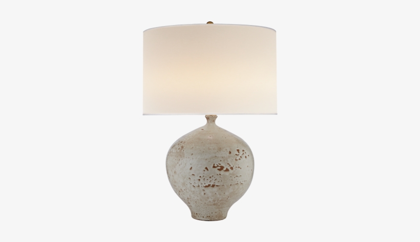 Gaios Table Lamp In Pharaoh White With Linen Shade - Visual Comfort Arn 3610phw-l Aerin Casual Gaios Table, transparent png download