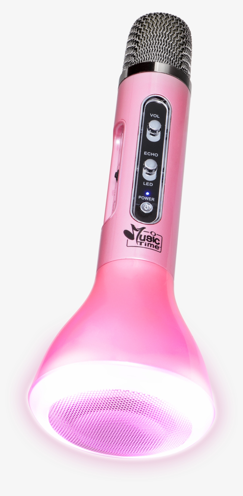 Karaoke Microphone, Pink, Pink, Large - Music Time Mikrofoni, transparent png download