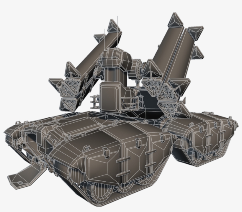 Lowpoly2 Wire - Tank, transparent png download