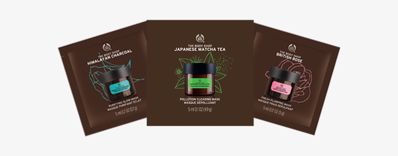 Free Japanese Matcha Tea Pollution Clearing Mask - Body Shop British Rose Fresh Plumping Mask Packette, transparent png download
