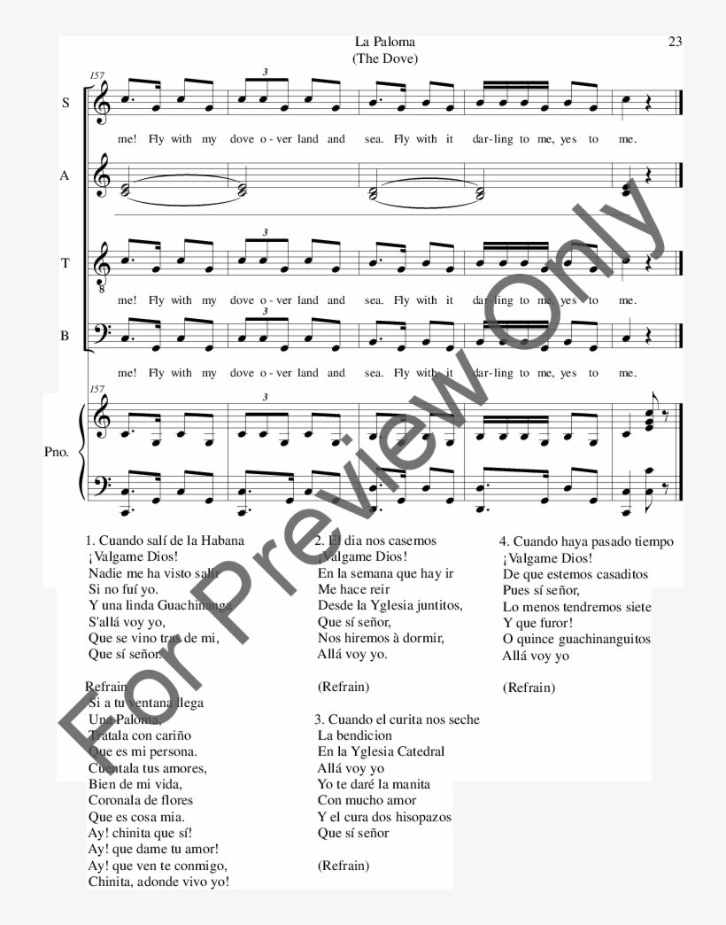 La Paloma Thumbnail - Royal Promenade Violin 1, transparent png download