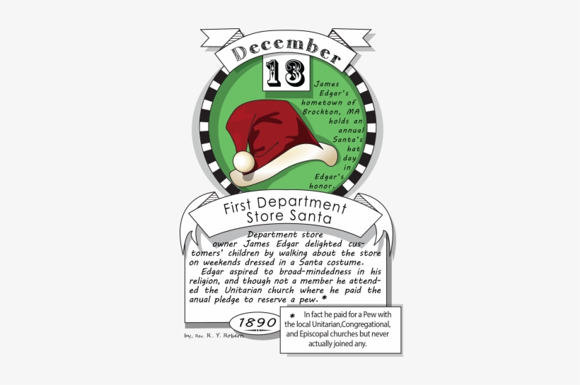 December Thirteenth, First Department Store Santa - New Years Cookie Cake, transparent png download
