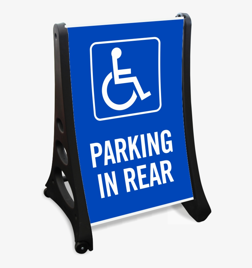 Accessible Parking In Rear Sidewalk Sign - Honolulu International Airport, transparent png download