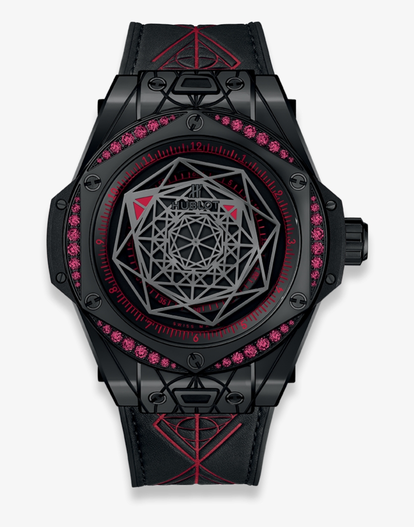 Big Bang Sang Bleu All Black Red - Hublot Big Bang Sang Bleu All Black Blue, transparent png download