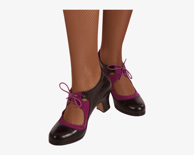 Zapatos Flamenco Piel Con Cordones Norte - Zapato Flamenco Con Cordones, transparent png download