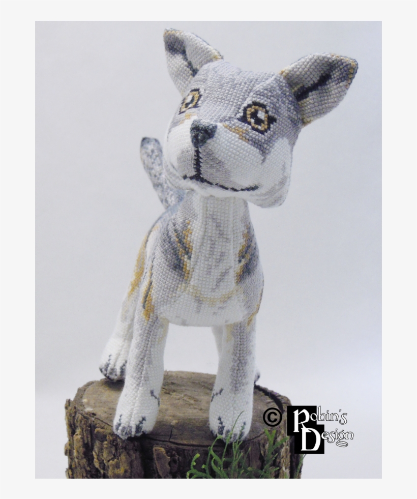 Nighteyes The Gray Wolf Doll 3d Cross Stitch Animal - Sewing, transparent png download