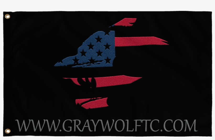 American Wolf Head Flag - Flag, transparent png download