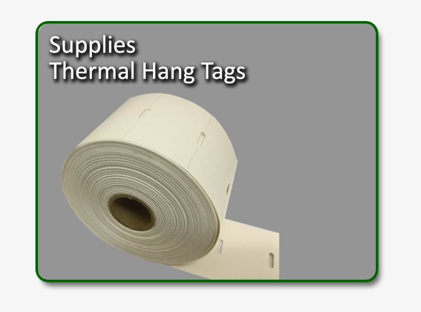 Hang Tag Labels For Point Of Sale Systems From Ability - 2.25"x1.35" Thermal Hang Tag, Direct Thermal, 1" Core,, transparent png download