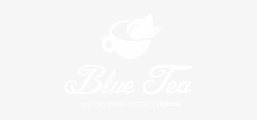 Blue Tea Logo White - Nadia Boutique, transparent png download