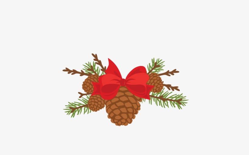 Pine Cones Scrapbook Cut File Cute Clipart Files For - Christmas Day, transparent png download