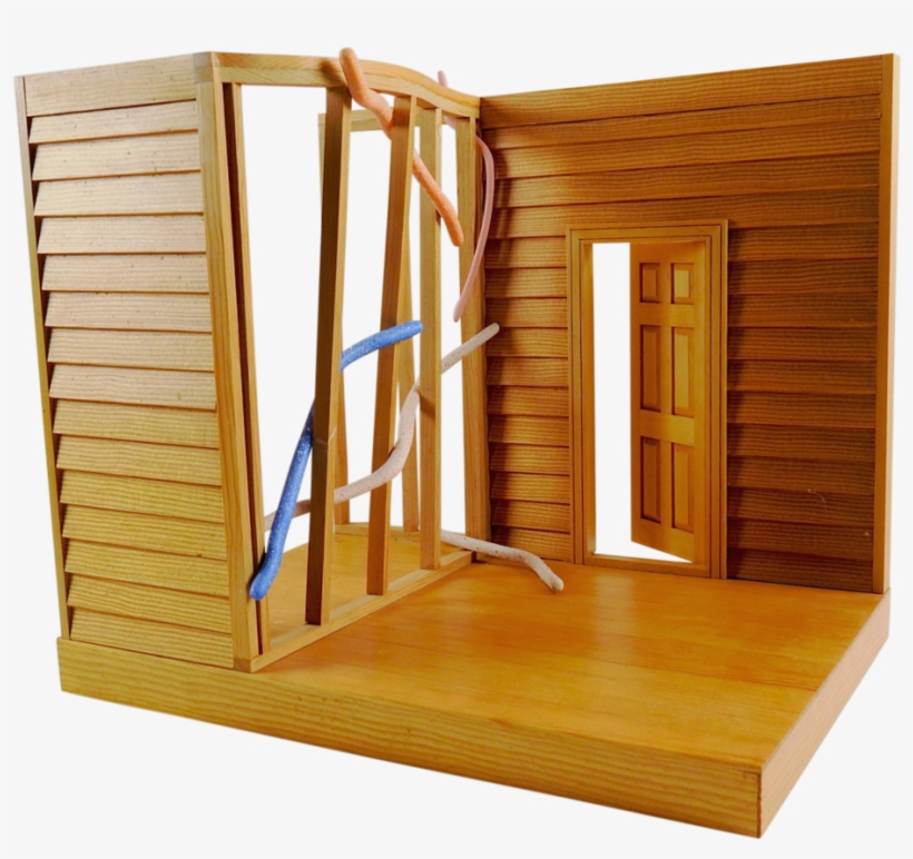 Eric Weller Wood House Sculpture - Sculpture, transparent png download
