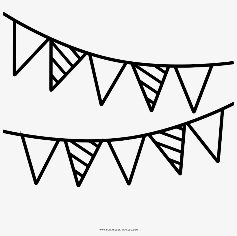 Dibujo De Guirnalda Para Colorear Ultra Coloring Pages - Line Art, transparent png download