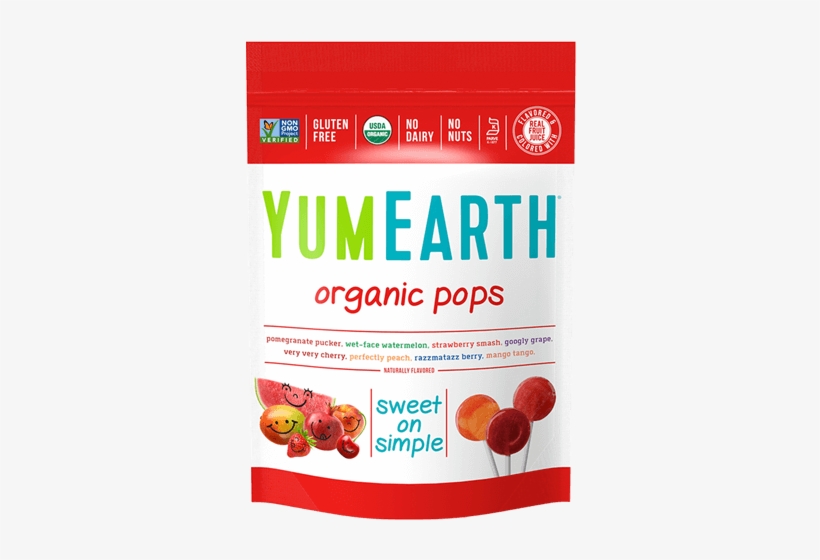 Yum Earth Healthy Easter Basket Candy - Yumearth Organic Lollipops, transparent png download