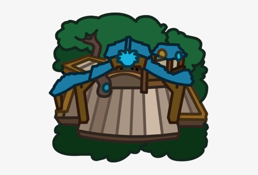 Blue Puffle Tree House Icon - Cartoon, transparent png download