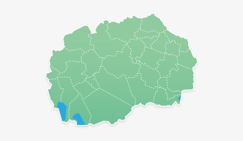 Map1 - Map Silhouette Of Macedonia, transparent png download