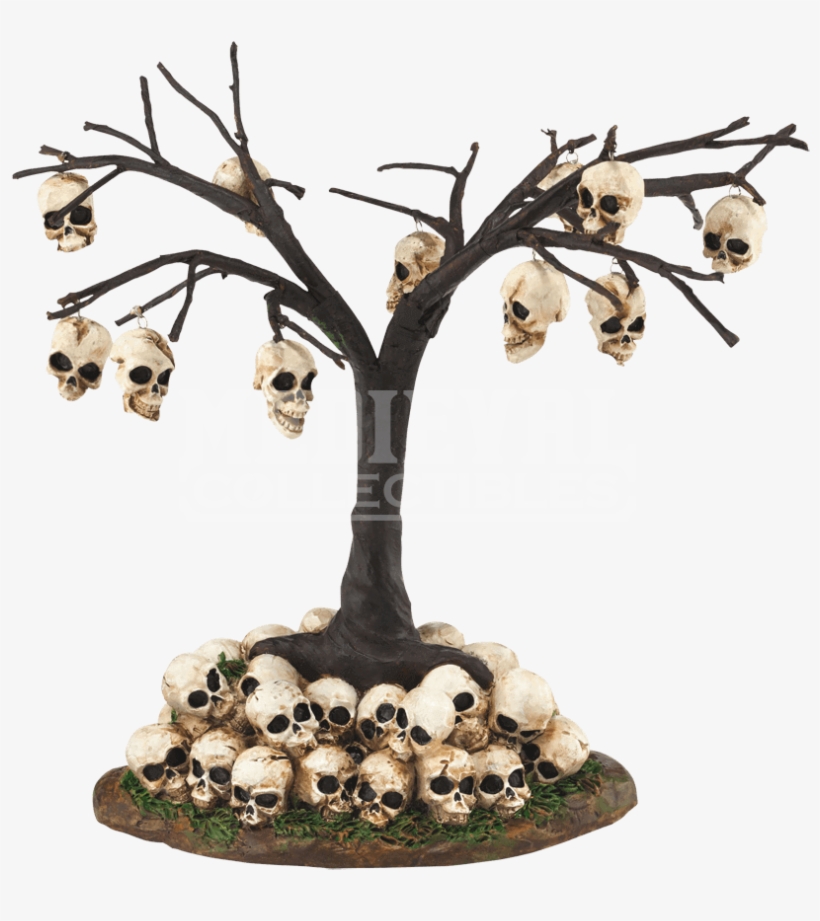 Halloween Village Accessories By Department - Dept 56 Halloween Village 4054270 Skull Tree, Black, transparent png download