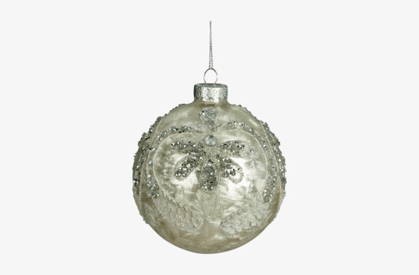 Christmas Tree Decoration Winter Light Beaded Bauble - Christmas Tree, transparent png download